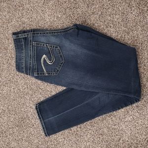 Silver Suki Mid Rise Skinny Ankle Jeans